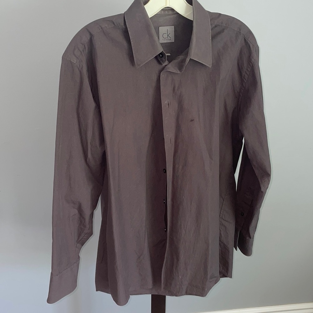 CALVIN KLEIN men’s long sleeve button down